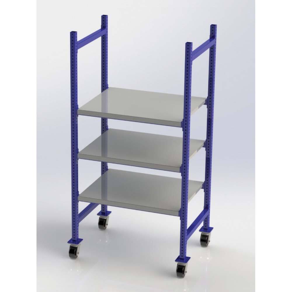 UNEX Manufacturing - Steel Shelving Type: Mobile Pick Tray Rack Starter or Add-On: Starter Unit - Americas Industrial Supply