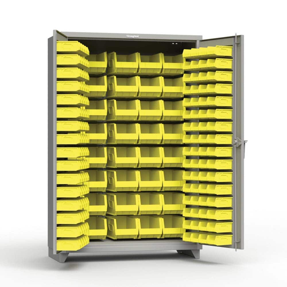 Strong Hold - Small Parts Cabinets Type: Bin Width (Inch): 48 - Americas Industrial Supply