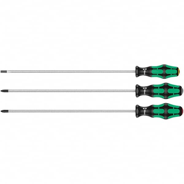 Wera - Screwdriver Sets Screwdriver Types Included: Pozidriv; Slotted; Phillips Number of Pieces: 3 - Americas Industrial Supply