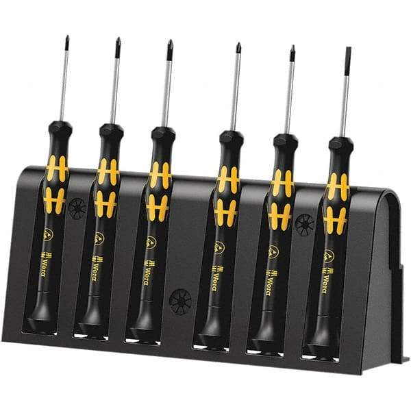 Wera - Screwdriver Sets Screwdriver Types Included: Phillips; Microstix; Slotted; TorxPlus Number of Pieces: 6 - Americas Industrial Supply