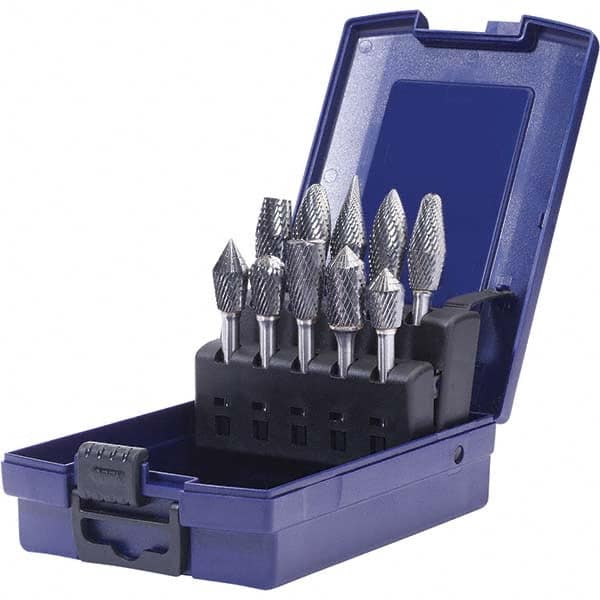 SGS Pro - Burr Sets Head Shape: Combi/Ball; Cylinder w/Endcut; Ball Nose Tree; Pointed Tree; Combi/Double Inverted Cone; Combi/Inverted Cone/Cylinder; Combi/90 Cone Tooth Style: Double Cut - Americas Industrial Supply