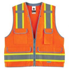8254HDZ 4/5XL ORG HD SURVEYORS VEST - Americas Industrial Supply