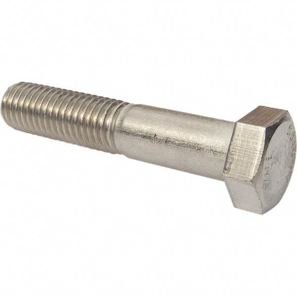 Value Collection - 7/8-9 3-1/4" Long Hex Head Cap Screw - Partially Threaded, 316 Stainless Steel, Uncoated - Americas Industrial Supply