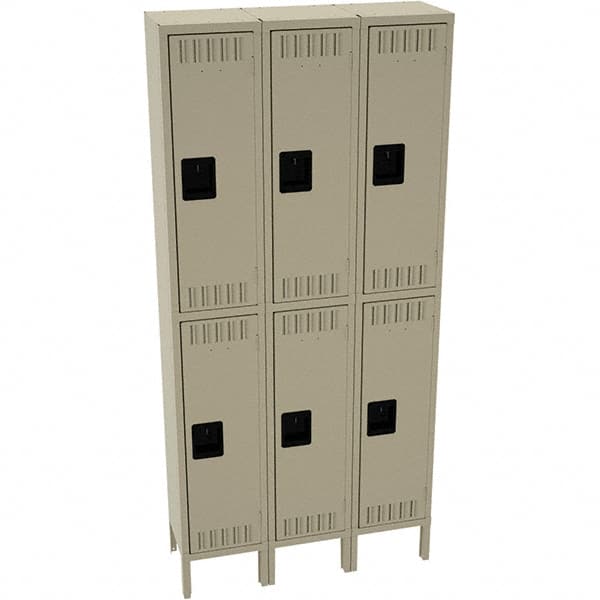 Tennsco - 6 Door, 2 Tier, Welded Locker - Americas Industrial Supply