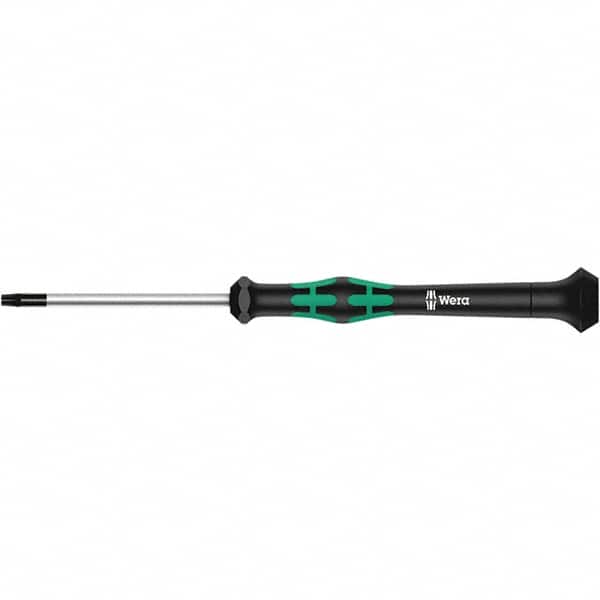 Wera - T4 Torx Driver - 1-37/64" Blade Length, 137mm OAL, Ergonomic Handle - Americas Industrial Supply
