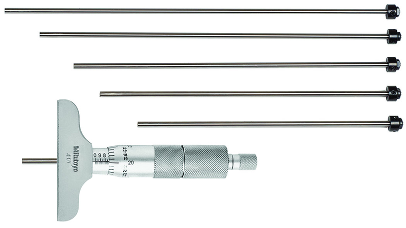 0 - 6'' Measuring Range - Ratchet Thimble - Depth Micrometer - Americas Industrial Supply