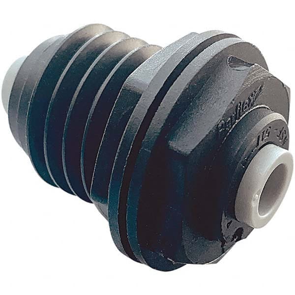 Parker - Plastic Push-To-Connect Tube Fittings Type: Bulkhead Union Tube Outside Diameter (Inch): 1/4 x 1/4 - Americas Industrial Supply