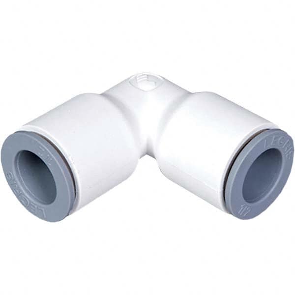 Parker - Plastic Push-To-Connect Tube Fittings Type: Union Elbow Tube Outside Diameter (Inch): 1/4 x 3/8 - Americas Industrial Supply
