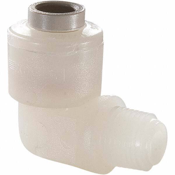 Parker - Plastic Push-To-Connect Tube Fittings Type: Male Elbow Tube Outside Diameter (Inch): 5/16 x 5/16 - Americas Industrial Supply