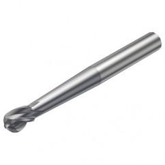 R216.64-10030-AO11G 1610 10mm 4 FL Solid Carbide Ball Nose End Mill spherical design w/Cylindrical Shank - Americas Industrial Supply