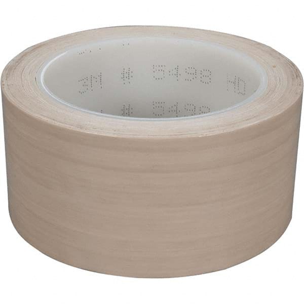 3M - 36 Yd x 5" Beige PTFE Film Tape - Americas Industrial Supply