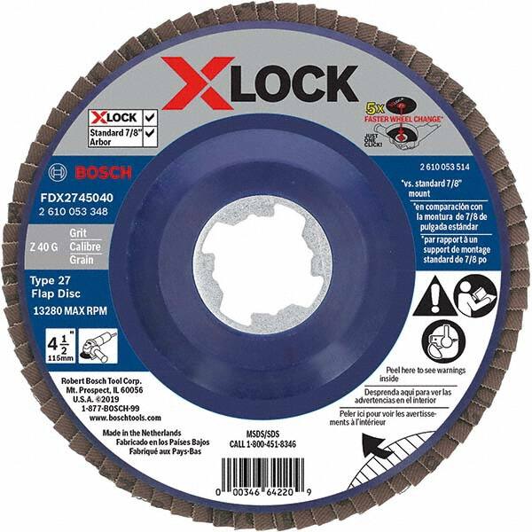 Bosch - Flap Discs Abrasive Type: Coated Flap Disc Type: Type 27 - Americas Industrial Supply