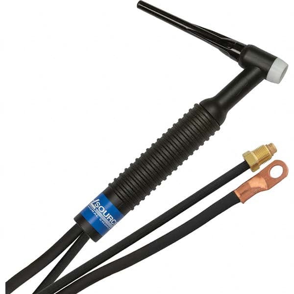 PRO-SOURCE - 200 Amp 12-1/2' Rubber Outfit 26F Air Cooled TIG Welding Torch Kit - Americas Industrial Supply