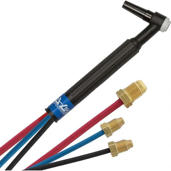PRO-SOURCE - 250 Amp 12-1/2' Rubber Outfit 20F Water Cooled TIG Welding Torch Kit - Americas Industrial Supply