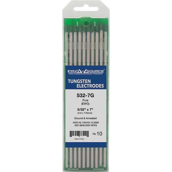 PRO-SOURCE - Tungsten Electrodes Type: Pure Diameter (Inch): 5/32 - Americas Industrial Supply
