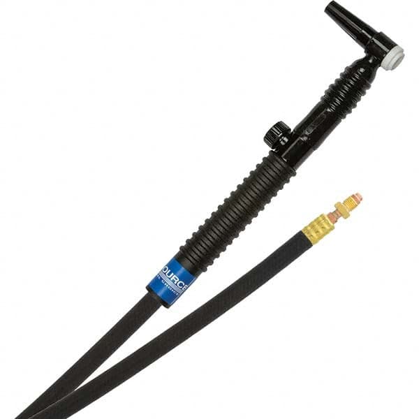 PRO-SOURCE - 125 Amp 12-1/2' Rubber Outfit 9FVMT Air Cooled TIG Welding Torch Kit - Americas Industrial Supply