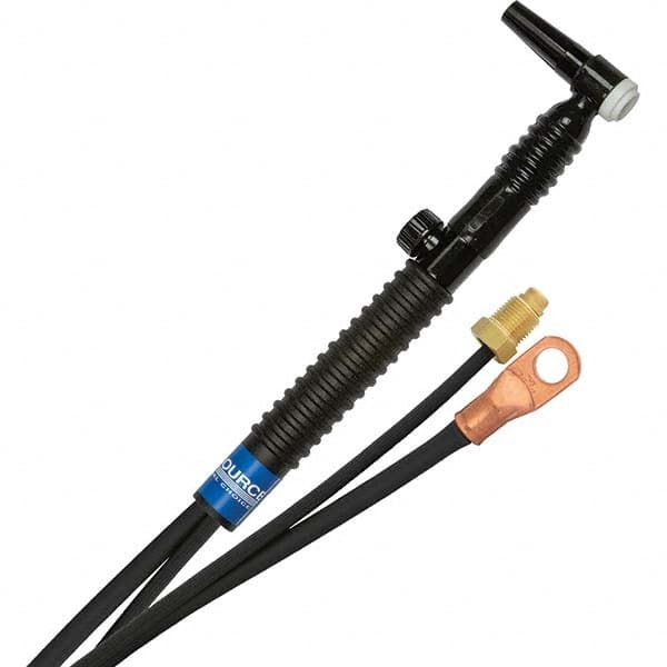 PRO-SOURCE - 125 Amp 12-1/2' Rubber Outfit 9FVMT Air Cooled TIG Welding Torch Kit - Americas Industrial Supply