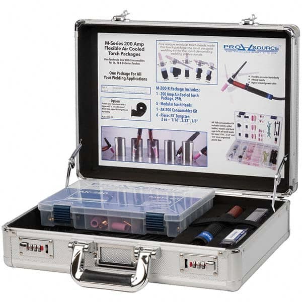PRO-SOURCE - 200 Amp 25' Rubber Outfit 200M Air Cooled TIG Welding Torch Kit - Americas Industrial Supply