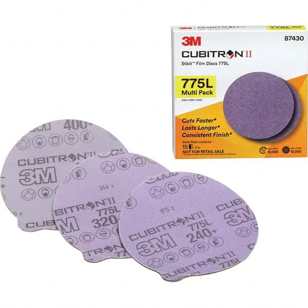 3M - Adhesive-Backed/PSA Discs Disc Diameter (Inch): 5 Abrasive Material: Ceramic - Americas Industrial Supply