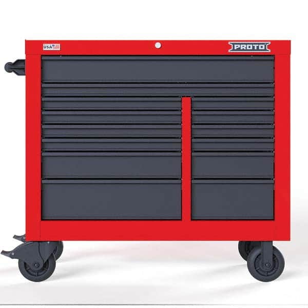 Proto - Tool Roller Cabinets Drawers Range: 11 - 15 Drawers Width Range: 36" - 47.9" - Americas Industrial Supply