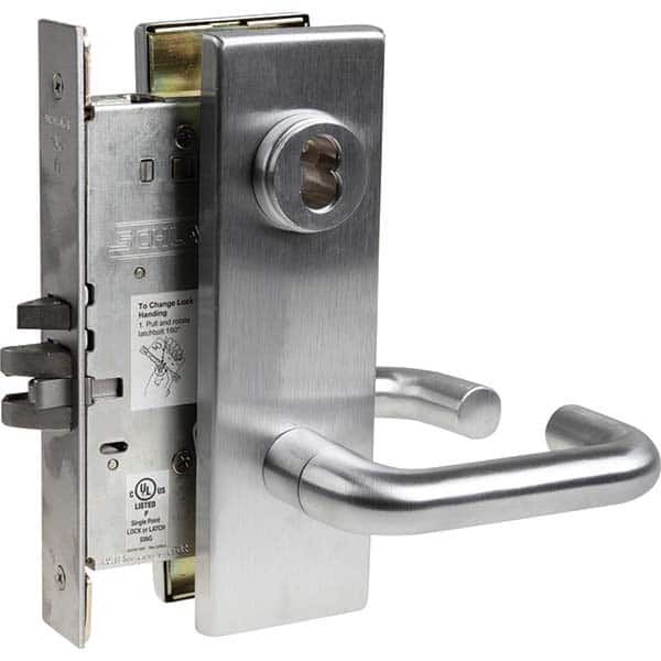 Schlage - Lever Locksets Type: Entry Door Thickness: 1-3/4 - Americas Industrial Supply