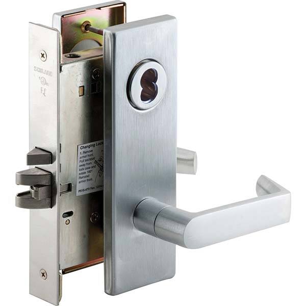 Schlage - Lever Locksets Type: Entry Door Thickness: 1-3/4 - Americas Industrial Supply