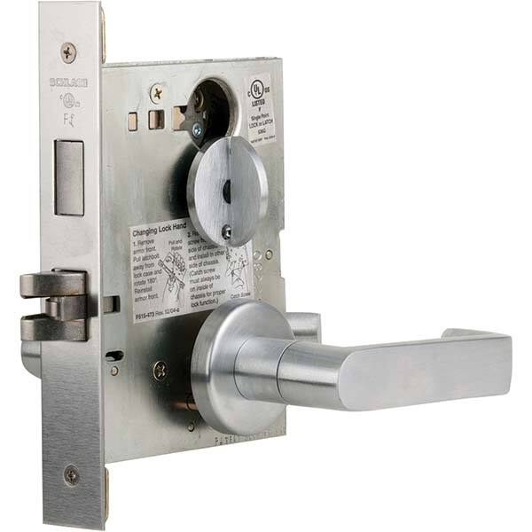 Schlage - Lever Locksets Type: Entry Door Thickness: 1-3/4 - Americas Industrial Supply