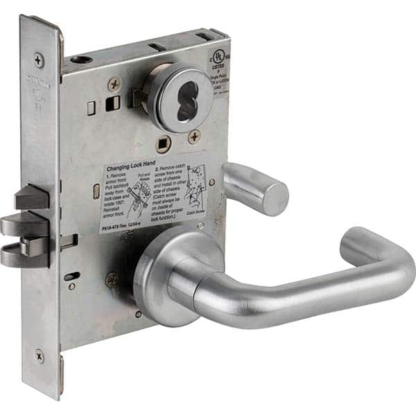 Schlage - Lever Locksets Type: Entry Door Thickness: 1-3/4 - Americas Industrial Supply