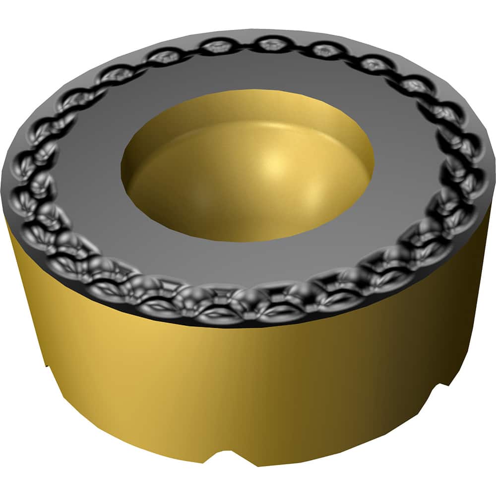 Turning Insert: RCMT 16 06 MP-L3 S205, Solid Carbide TiCN, Al2O3 & TiN Finish, Neutral, 0.3150″ Corner Radius, N/A Round, Series CoroTurn 107
