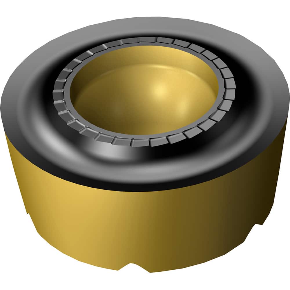 Turning Insert: RCMT 16 06 MP-M3 S205, Solid Carbide TiCN, Al2O3 & TiN Finish, Neutral, 0.3150″ Corner Radius, N/A Round, Series CoroTurn 107