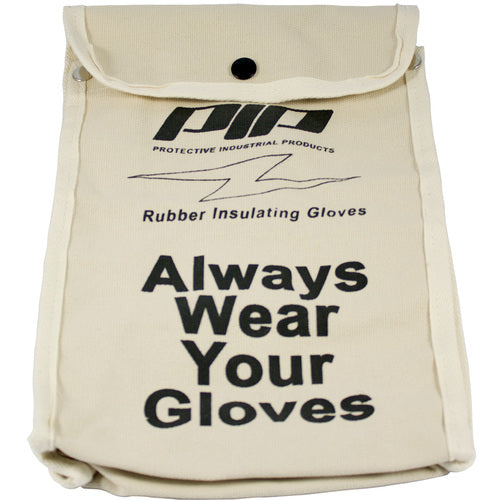 148-6011 Electrical Glove Bags - Novax - Canvas Bag for 11 In. Electrical Rated Glove - Natural - Exact Industrial Supply