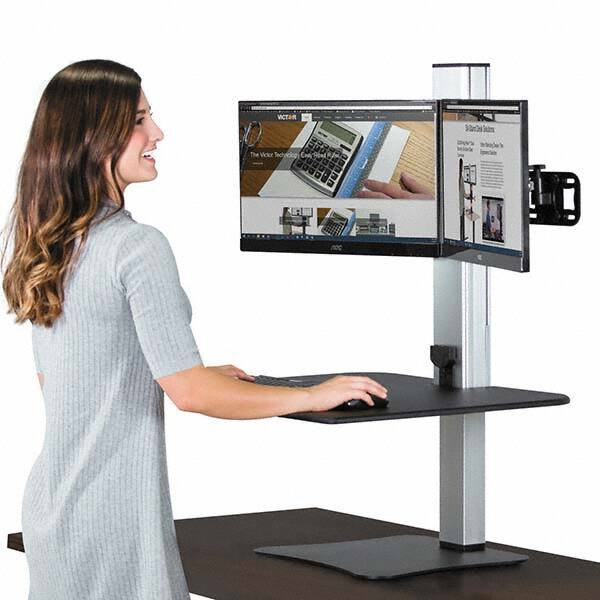 Victor - Office Cubicle Workstations & Worksurfaces Type: Sit N Stand Width (Inch): 28 - Americas Industrial Supply