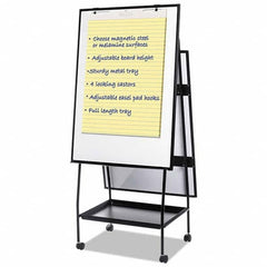MasterVision - 74-7/8" High x 29-1/2" Wide Magnetic Dry Erase Board - Americas Industrial Supply
