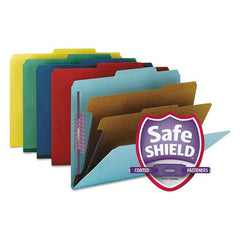 SMEAD - File Folders, Expansion Folders & Hanging Files Folder/File Type: Classification Folders with Tob Tab Fastener Color: Multi-Color - Americas Industrial Supply