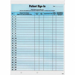 Tabbies - Note Pads, Writing Pads & Notebooks Writing Pads & Notebook Type: Sign-In Label Form Size: 8-1/2 x 11-5/8 - Americas Industrial Supply