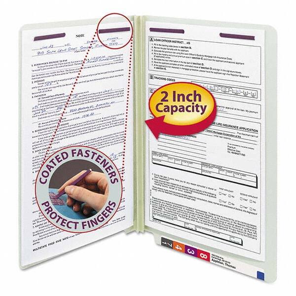 SMEAD - File Folders, Expansion Folders & Hanging Files Folder/File Type: File Folders with End Tab Color: Green - Americas Industrial Supply