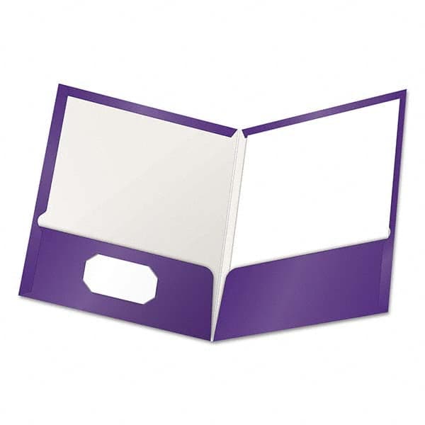 OXFORD - File Folders, Expansion Folders & Hanging Files Folder/File Type: Pocket Folders Color: Purple - Americas Industrial Supply