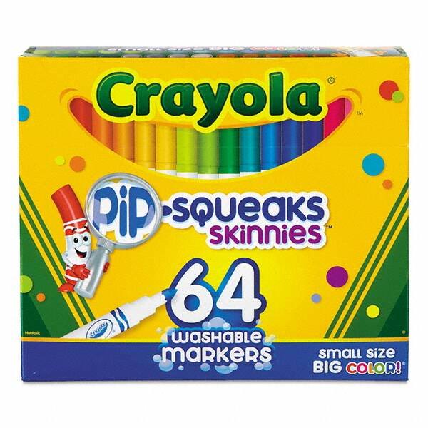 Crayola - Markers & Paintsticks Type: Washable Marker Color: Assorted - Americas Industrial Supply