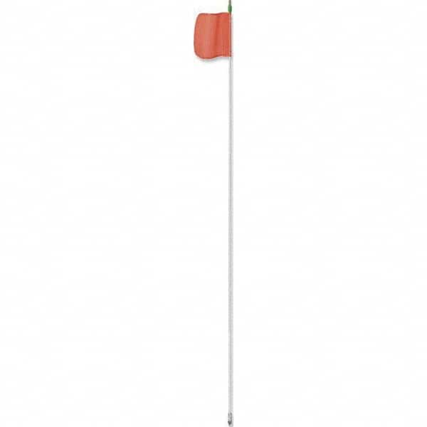 Checkers - Marking Flags Type: Warning Whip Flag w/Light Message or Pattern: Reflective X - Americas Industrial Supply