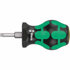 Wera - Slotted Screwdrivers Tool Type: Stubby Overall Length Range: 3" - 6.9" - Americas Industrial Supply