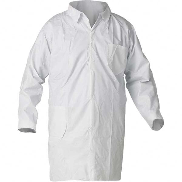 KleenGuard - Pack of (30) Size XL White Lab Coat - Americas Industrial Supply