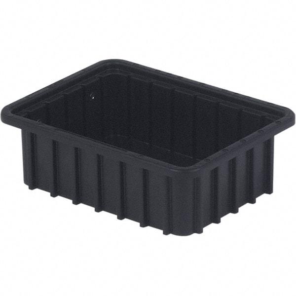 LEWISBins+ - 8-3/8" Wide x 3-1/2" High, Black Bin Divider Box - Use with DV0835 Short, DV1035 Long - Americas Industrial Supply