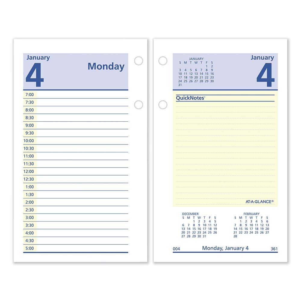 AT-A-GLANCE - Note Pads, Writing Pads & Notebooks Writing Pads & Notebook Type: Desk Calendar Refill Size: 3-1/2 x 6 - Americas Industrial Supply