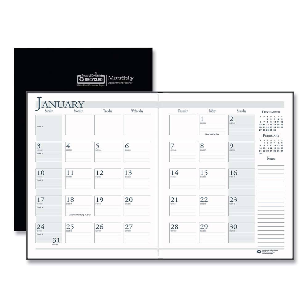 House of Doolittle - Note Pads, Writing Pads & Notebooks Writing Pads & Notebook Type: Appointment Book Size: 7 x 10 - Americas Industrial Supply