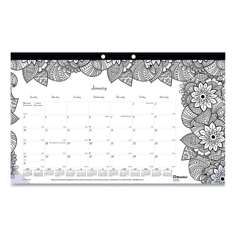 Blueline - Note Pads, Writing Pads & Notebooks Writing Pads & Notebook Type: Desk Pad Size: 17-3/4 x 10-7/8 - Americas Industrial Supply