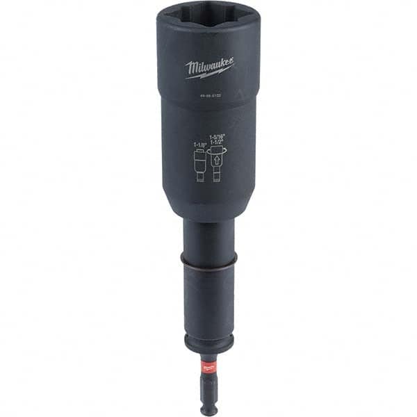 Milwaukee Tool - 7/16" Hex 1/2" Lineman's Utility Socket for Standard Hex/Socket Screws - Americas Industrial Supply