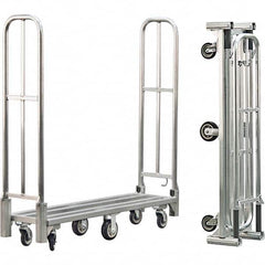New Age Industrial - 1,500 Lb Capacity Aluminum Folding Utility Cart - Americas Industrial Supply