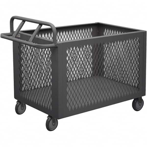 Durham - 1,200 Lb Capacity 1-Shelf 4-Sided Mesh Box Truck - Americas Industrial Supply