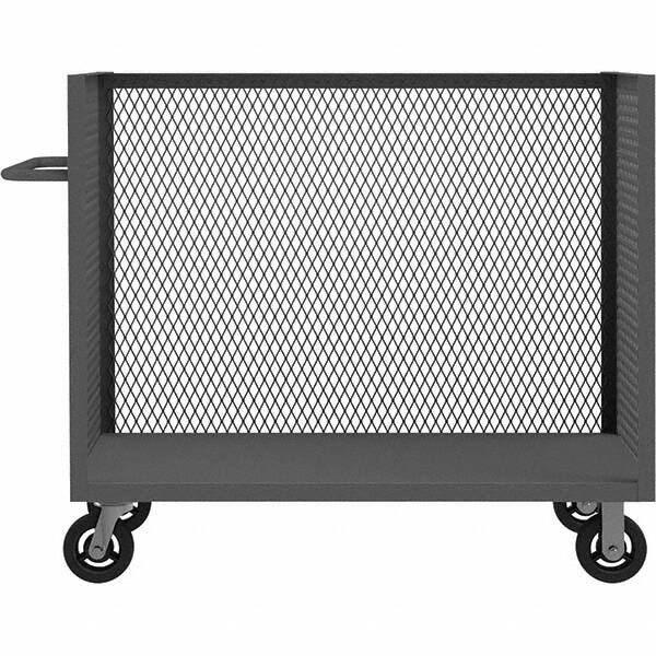 Durham - 2,000 Lb Capacity 1-Shelf 3-Sided Mesh Truck - Americas Industrial Supply