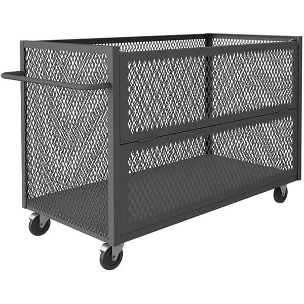 Durham - 1,400 Lb Capacity 1-Shelf 3-Sided Mesh Truck - Americas Industrial Supply